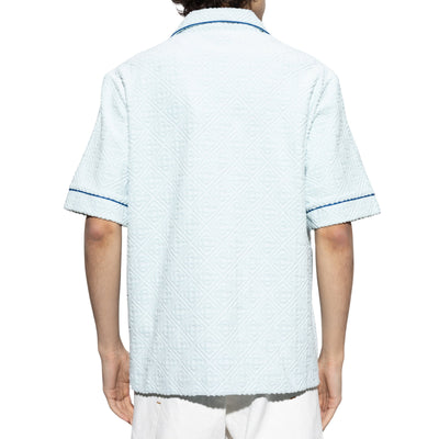 Casablanca Shirt Unisex Open Collar Light Blue