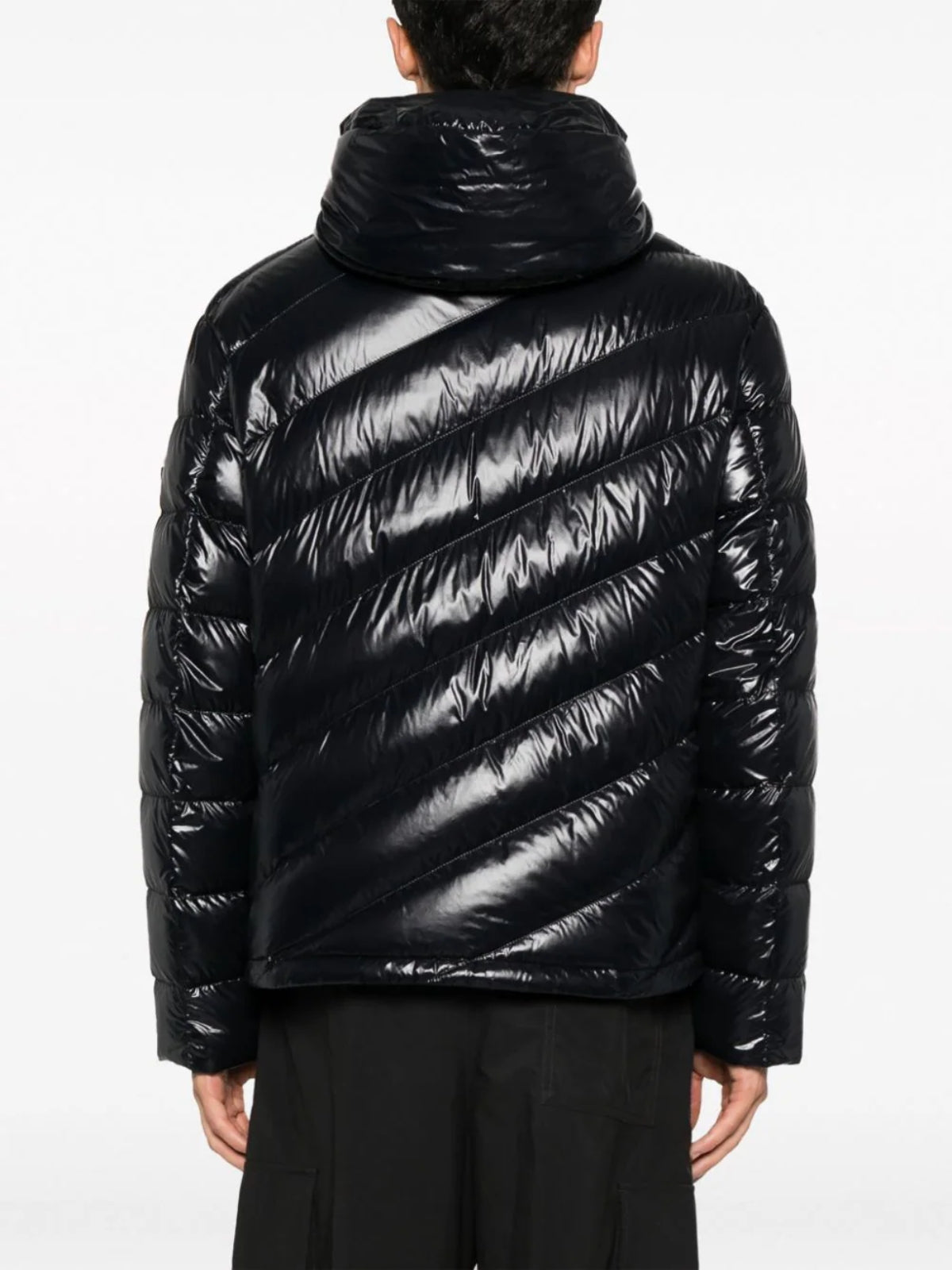 Moncler Jacket Shama Hooded Logo Black