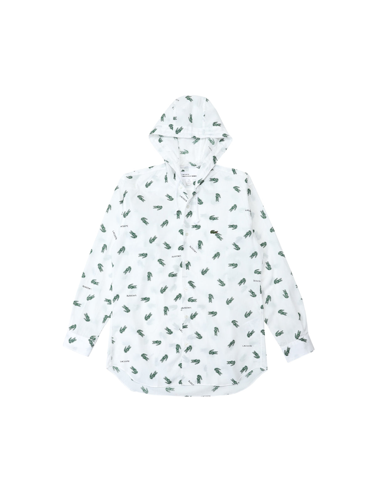 Comme Des Garcons Shirt Hooded X Lacoste White