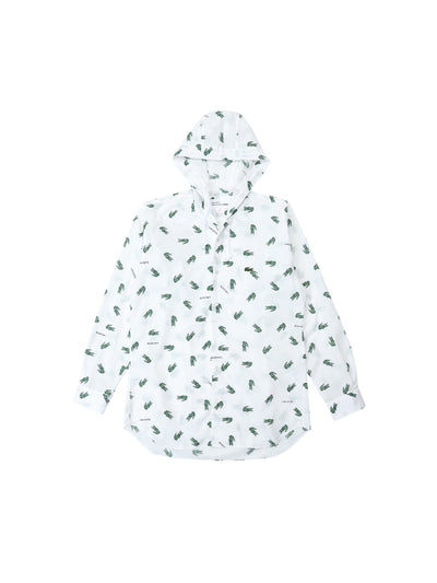Comme Des Garcons Shirt Hooded X Lacoste White