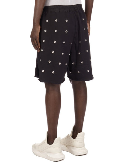 Rick Owens Shorts Mtal Stud Black