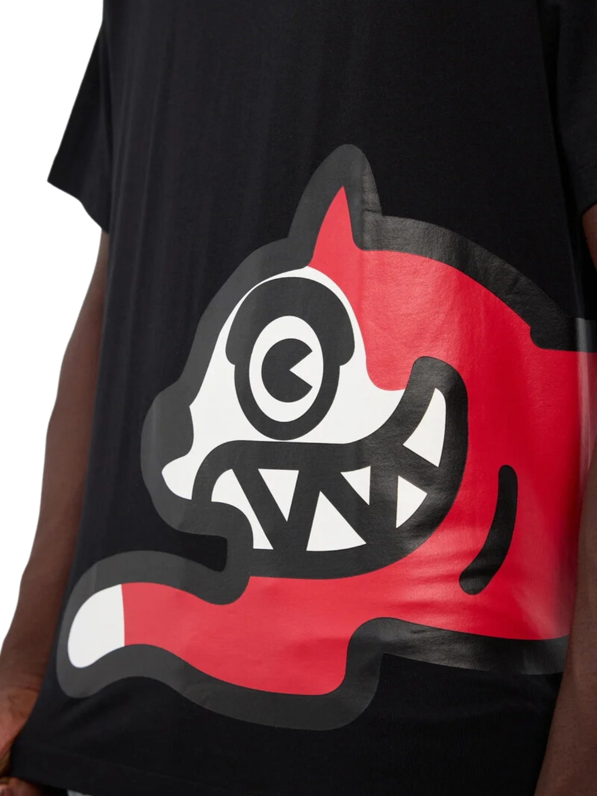 Ice-Cream T-Shirt Jumbo Running Dog Black