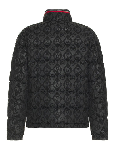 Moncler Jacket Bourne Allover Print Black