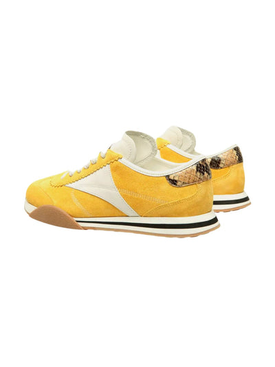 Bally Sneaker Panelled White-Mustard