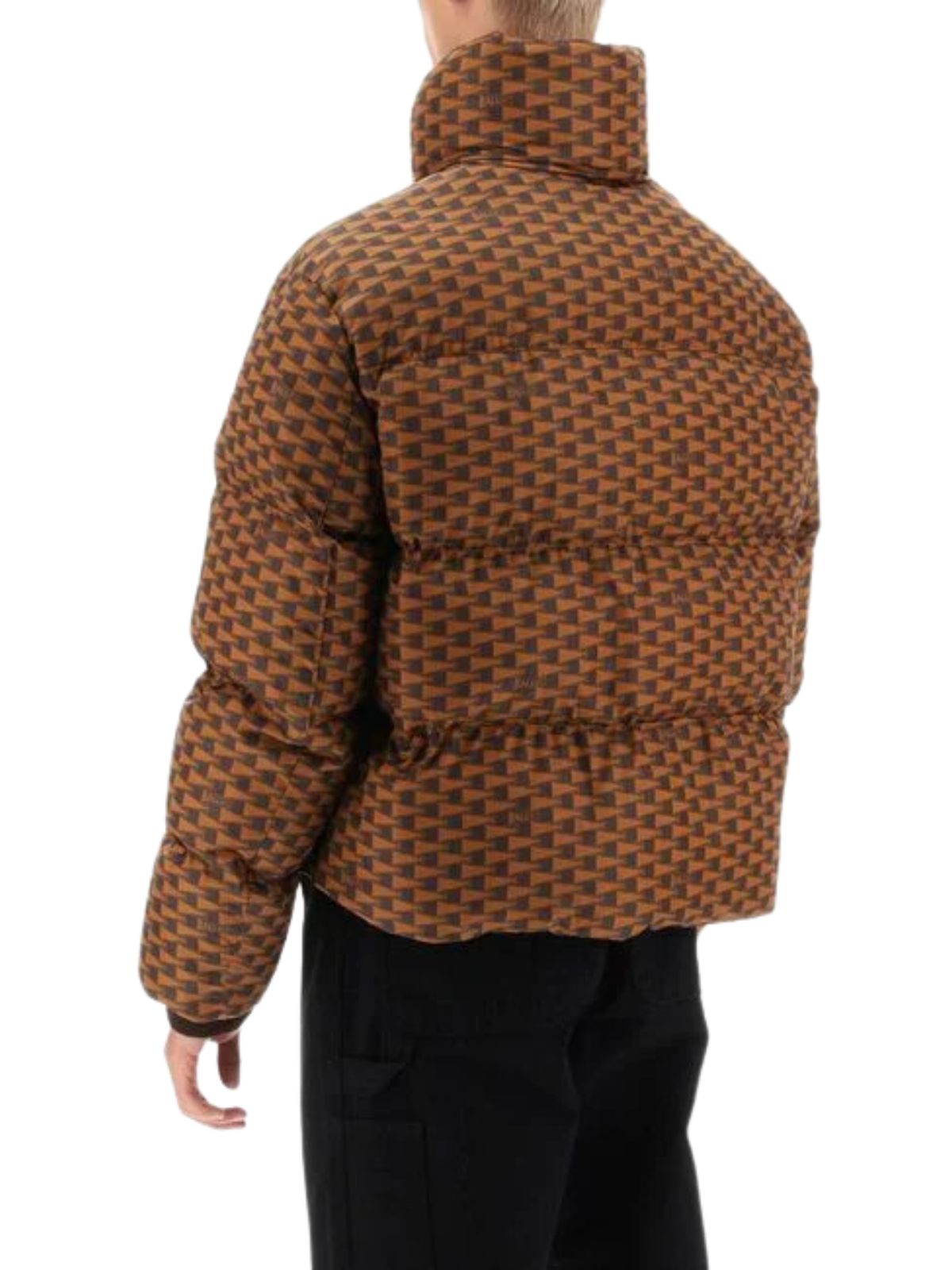 Bally Jacket Puffer Monogram Logo Brown