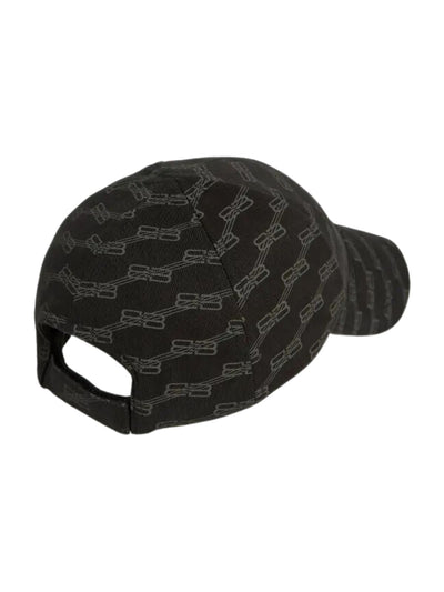 Balenciaga Cap Allover Bb Black