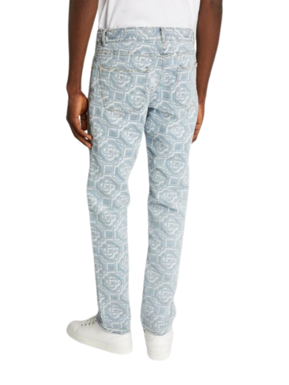 Casablanca Jeans Straight Cut Monogram Blue