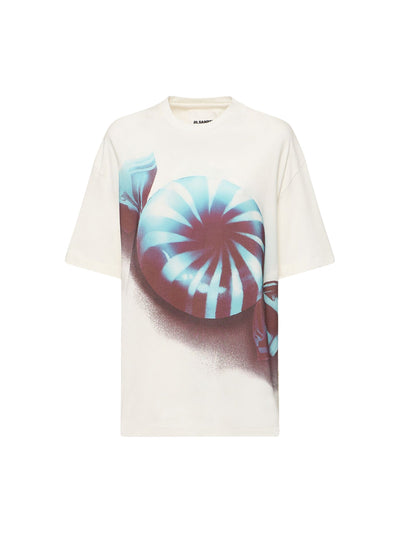 Jil Sander T-Shirt Candy Print White