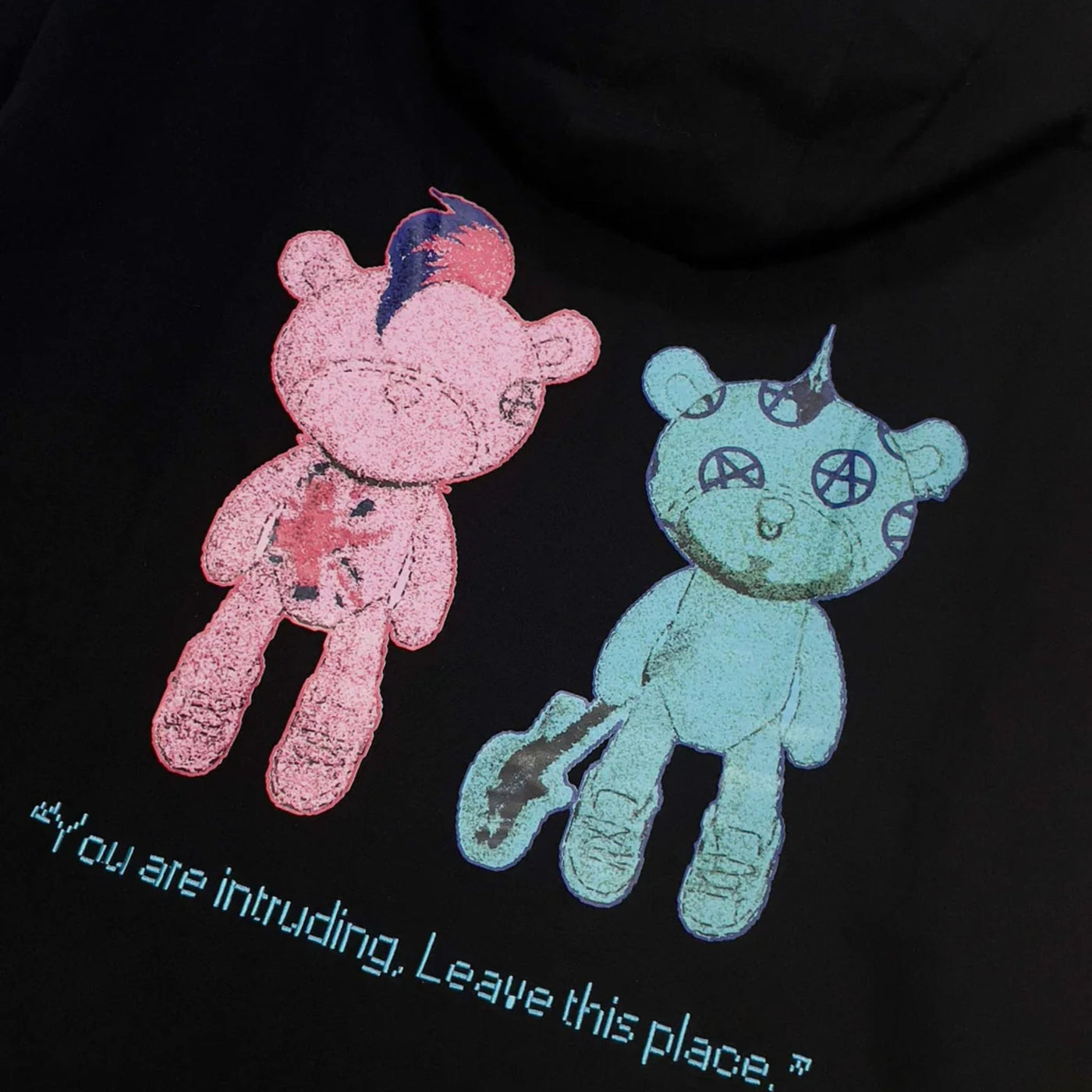 Acupuncture Hoodie Signature Bear Black