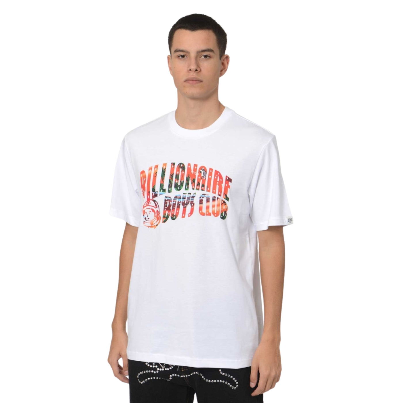 Billionaire Boys Club T-Shirt Tropical Island Full Arch Logo White