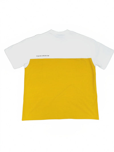 Vtmnts T-Shirt Logo 2 Tone Mustard White