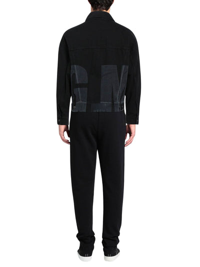Msgm  Jacket Logo Denim Black