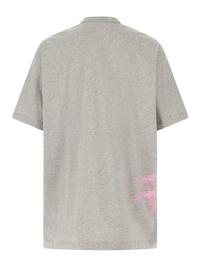 Comme Des Garcons T-Shirt Splatter Pink-Grey