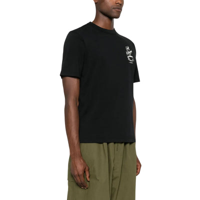 Cafe Kitsune T-Shirt Coffee Cup Relax Black