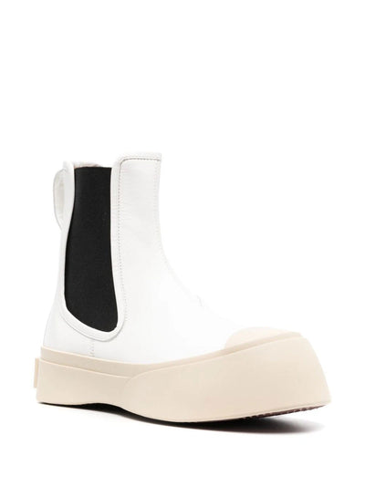 Marni Boot Chelsea White