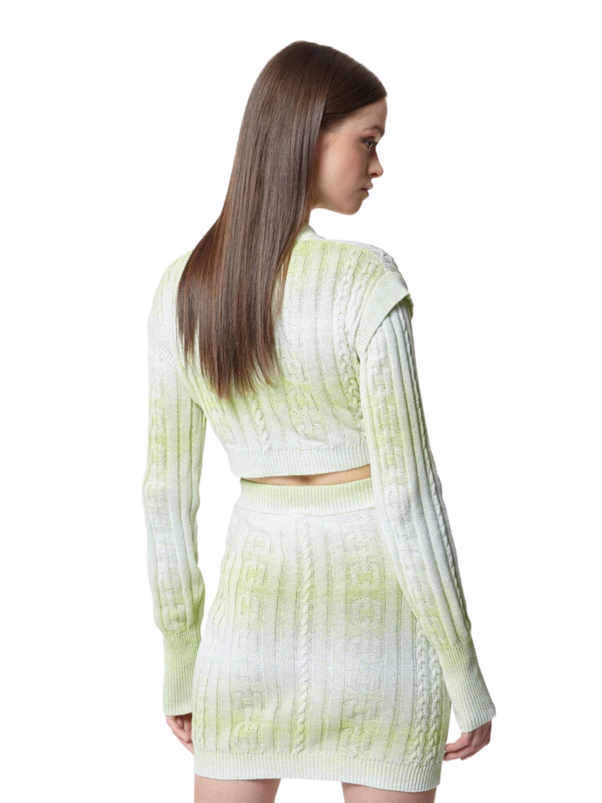 Gcds Crop Top Braids Lime