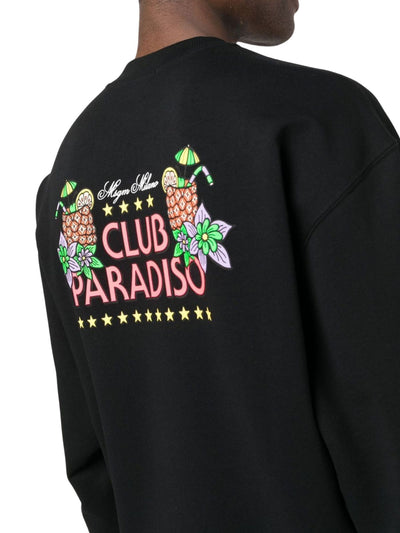 Msgm Sweater Club Paradiso Black
