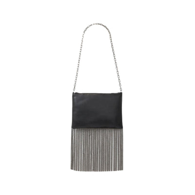 Karl Lagerfeld Bag Shoulder Evening Tassle Logo Black