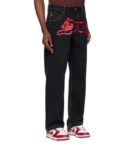 Ice-Cream Jeans Running Dog Double Scoop Black
