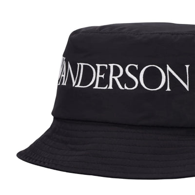 Jw Anderson Bucket Hat Logo Black