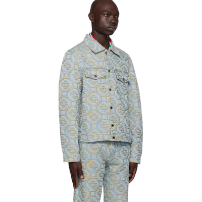 Casablanca Jacket Monogram Jacquard Denim
