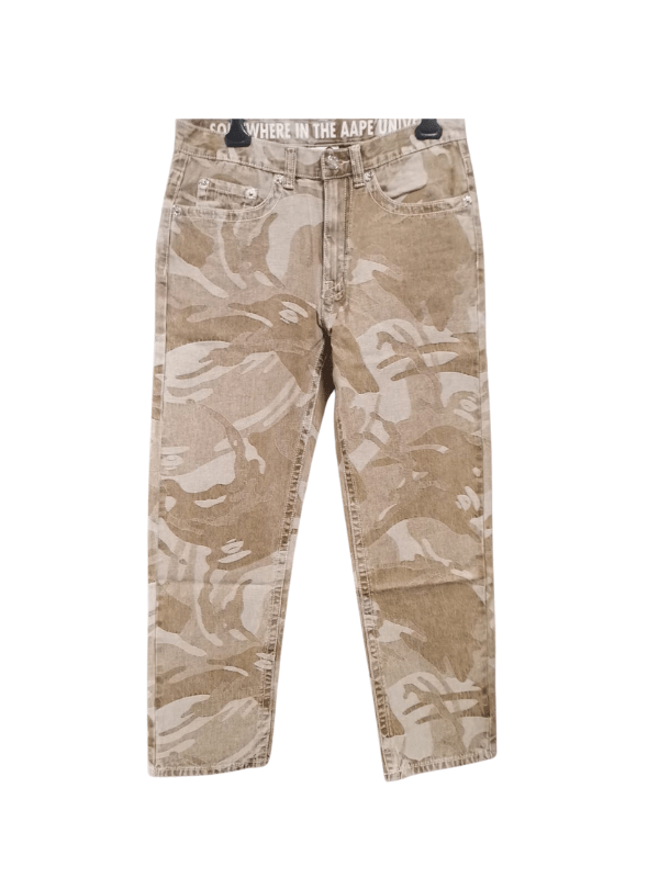 Aape Jeans Allover Print Beige