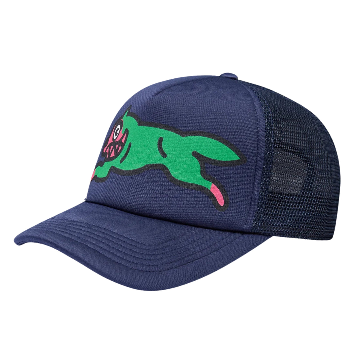 Ice-Cream Cap Trucker Running Dog Navy