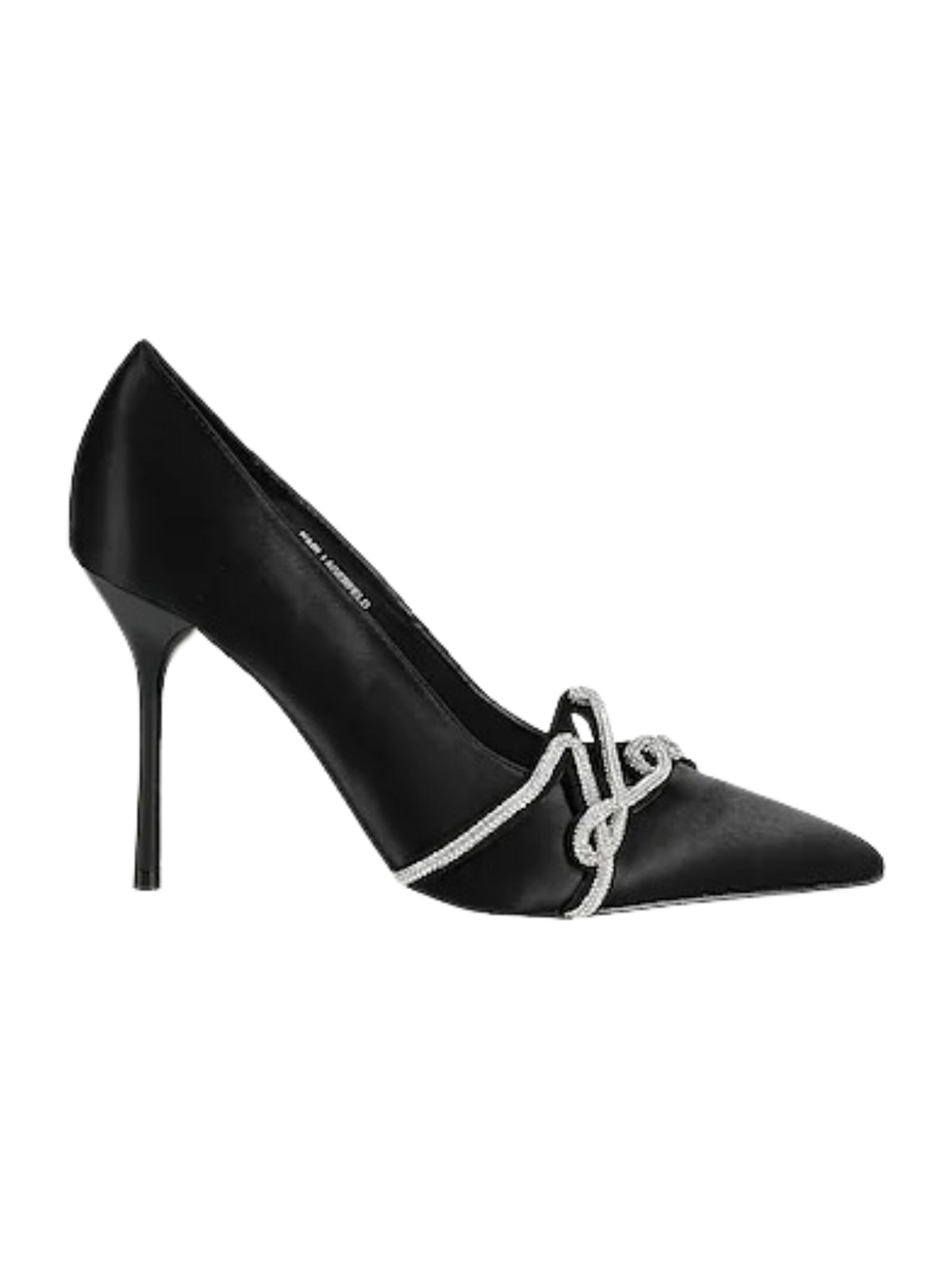 Karl Lagerfeld Heel Sarabande Signia Satin Black