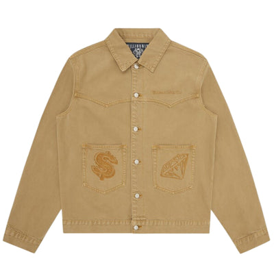 Billionaire Boys Club Jacket Diamonds & Dollars Pocket Logo Sand
