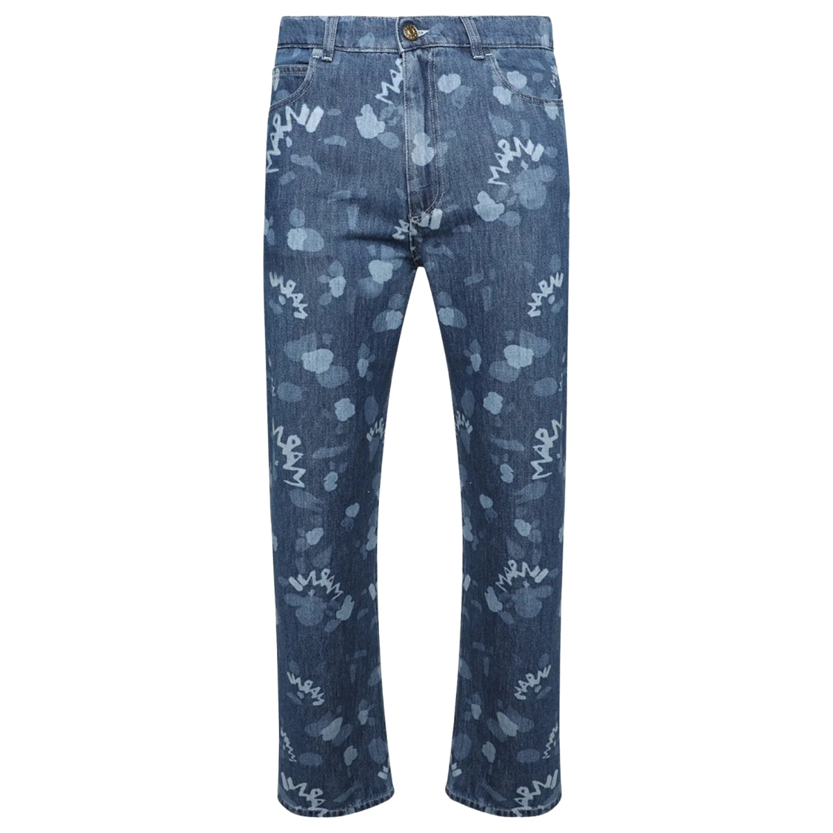 Marni Jeans Allover Print Blue