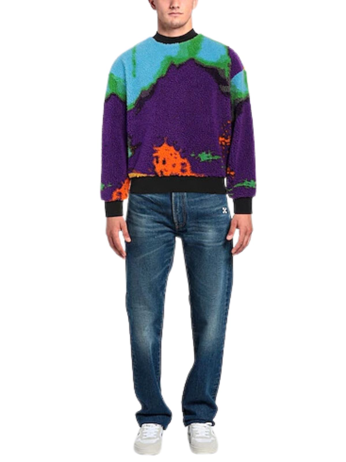 Msgm  Sweater Earth Galaxy Purple
