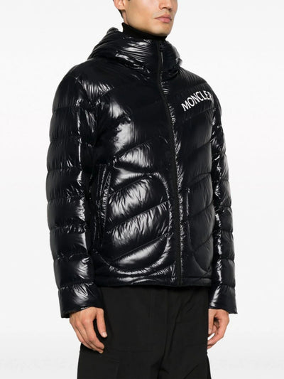 Moncler Jacket Shama Hooded Logo Black