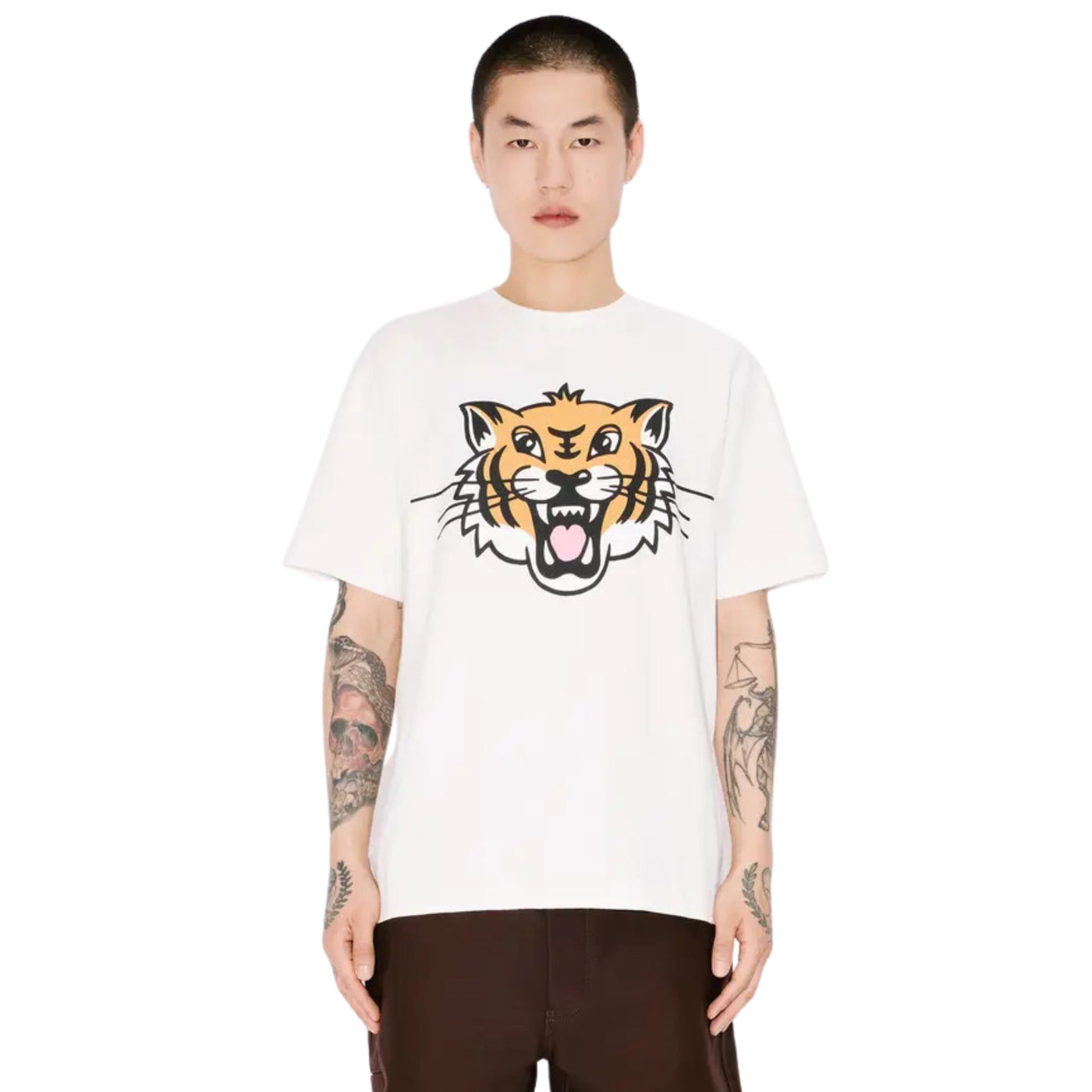 Kenzo T-Shirt Tiger Face White