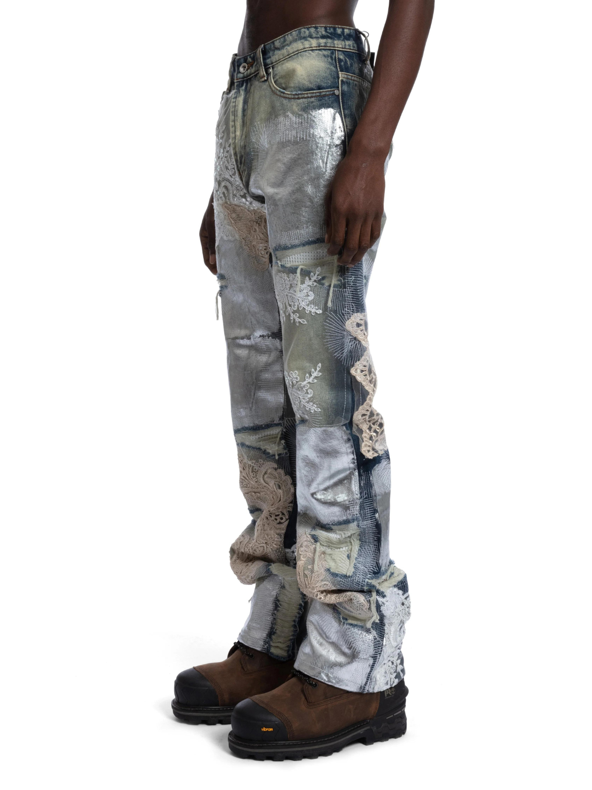 Who Decides War Jeans Metal Lace Denim