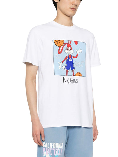 Nahmias T-Shirt Shoot Hoops White
