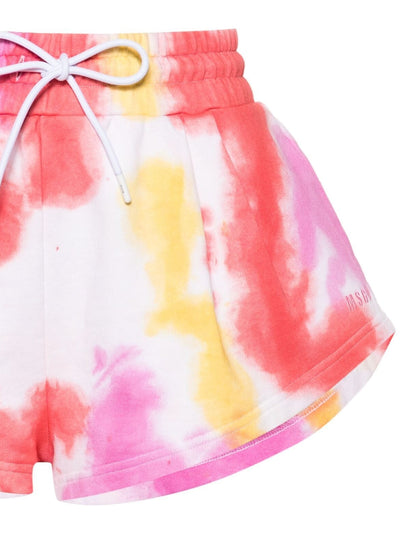Msgm Shorts Ladies Tie Dye Multi