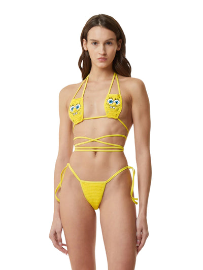 Gcds Bikini Knit Sponge Bob Yellow