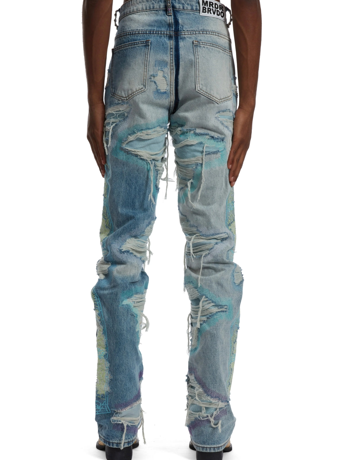 Who Decides War Jeans Stud Distressed Multi