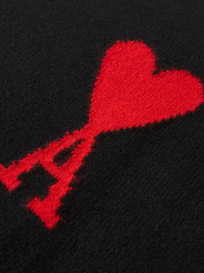 Ami Sweater Big Logo Red-Black