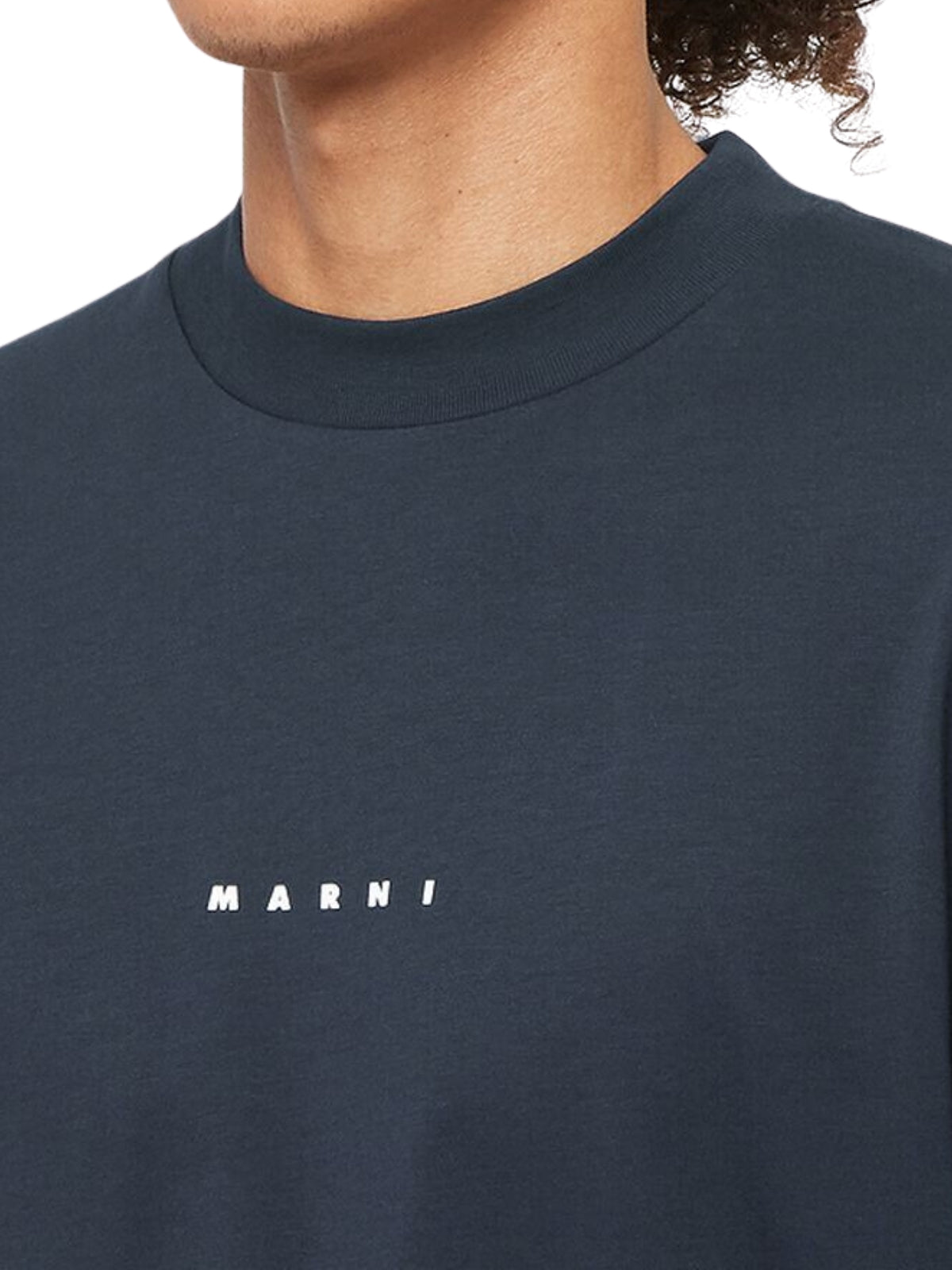Marni T-Shirt Logo Navy