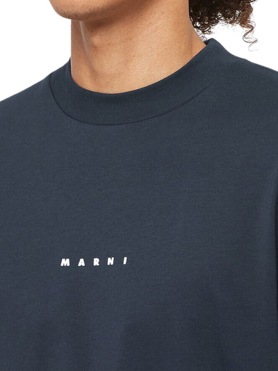 Marni T-Shirt Logo Navy
