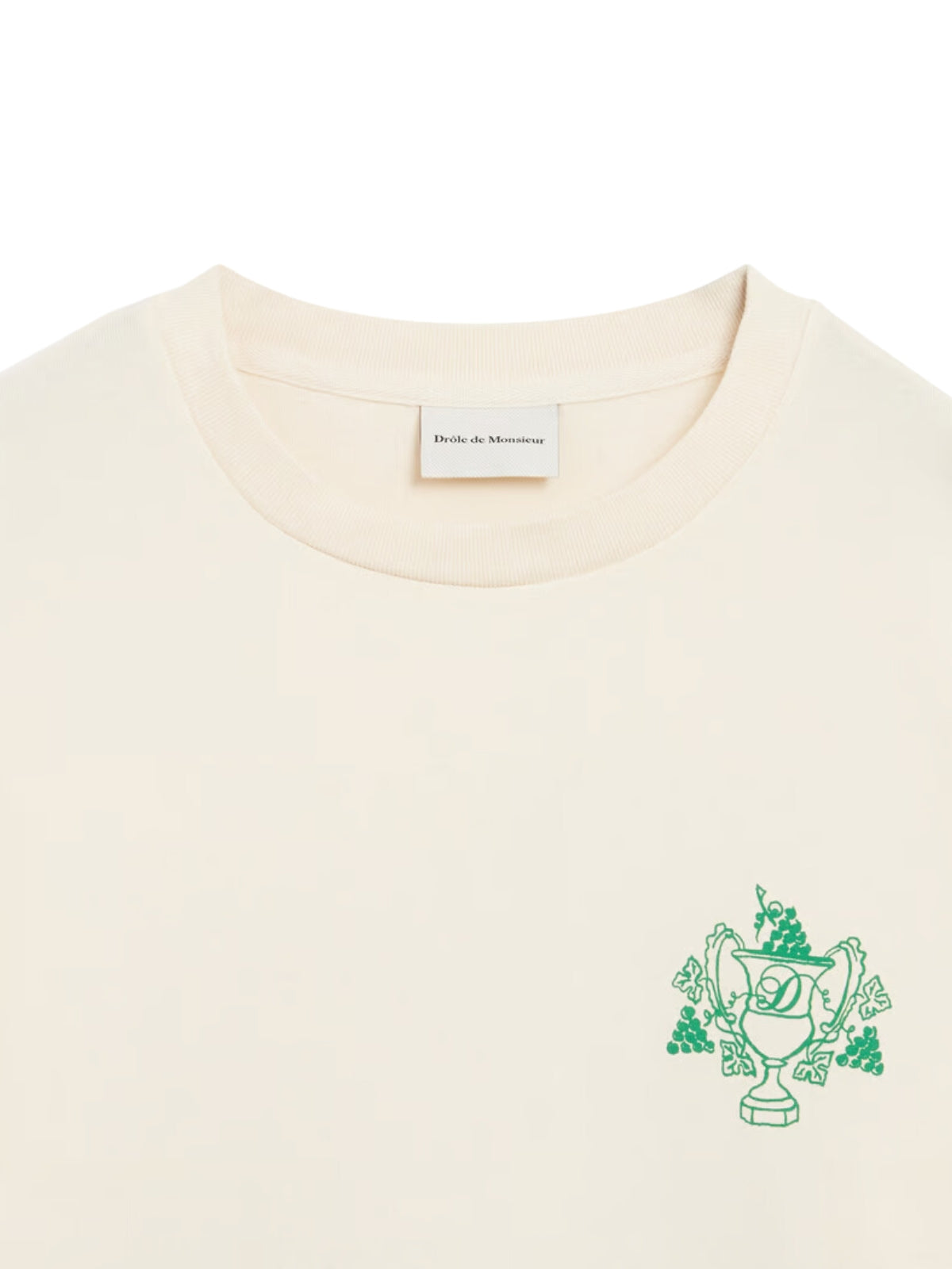 Drole De Monsieur T-Shirt Graphic Print Cream