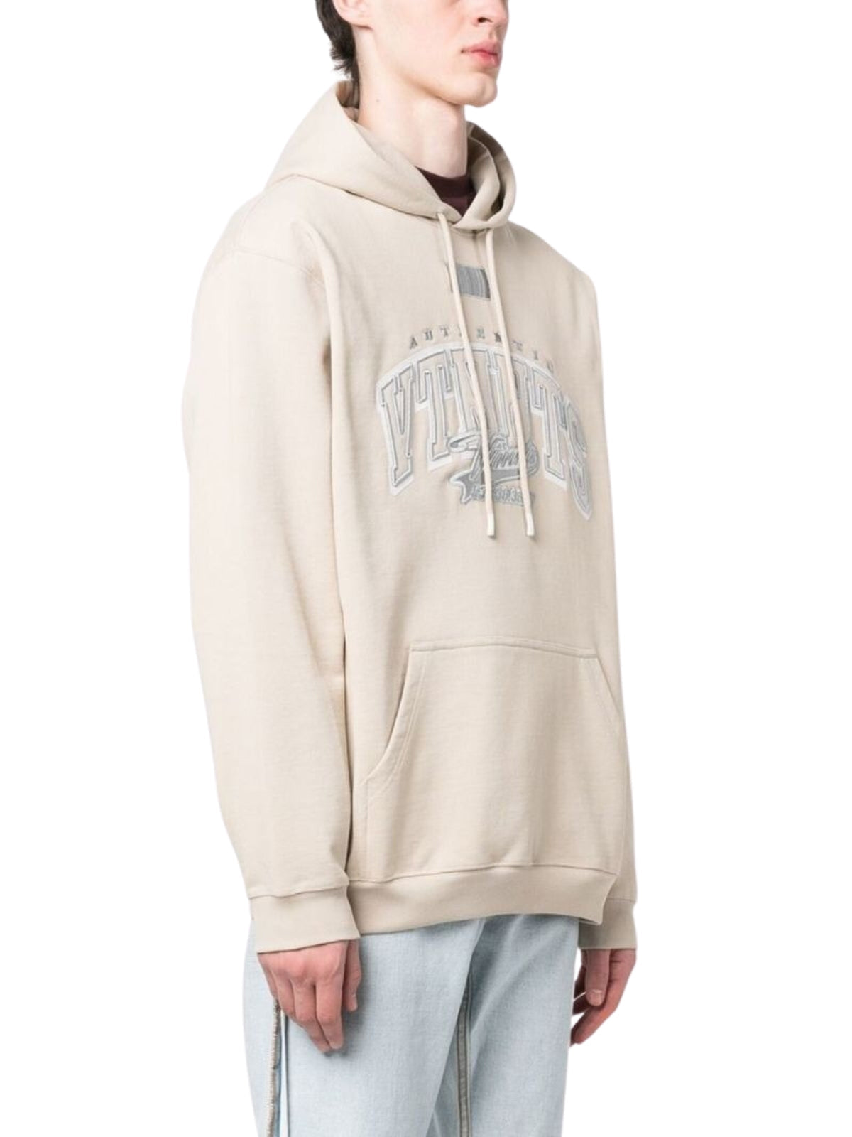 Vtmnts Logo Hoodie Cream