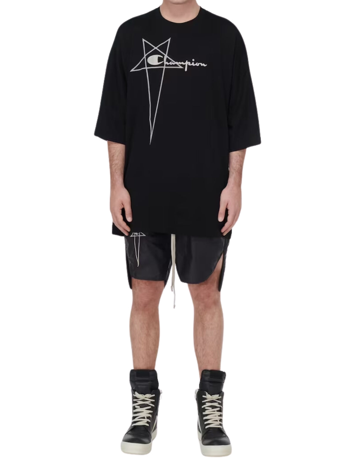 Rick Owens T-Shirt X Champion Black
