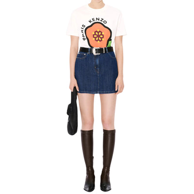 Kenzo T-Shirt Boke Flower White