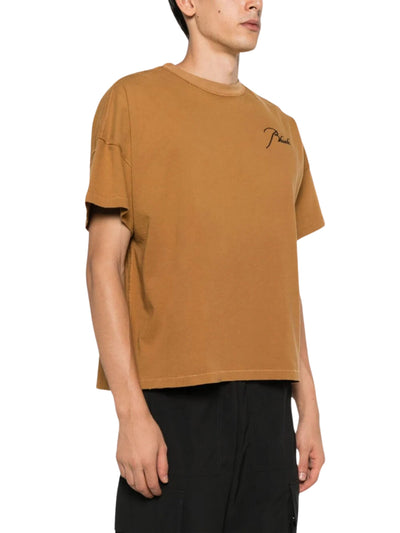 Rhude T-Shirt Reverse Logo Camel