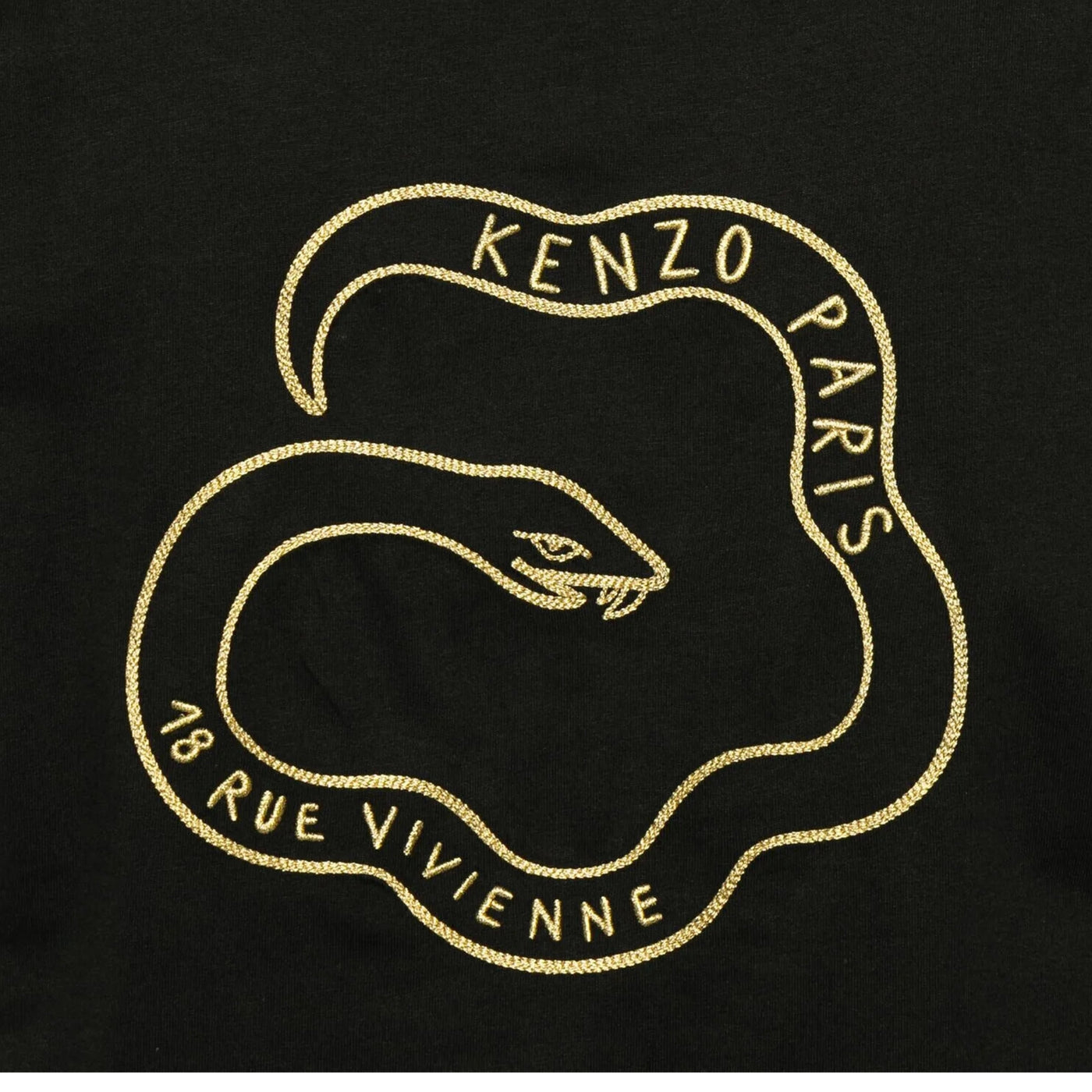 Kenzo T-Shirt Logo Gold-Black