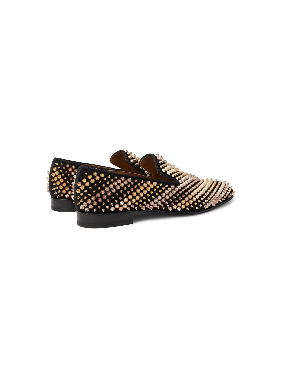 Christian Louboutin Loafer Spiked Gold-Black