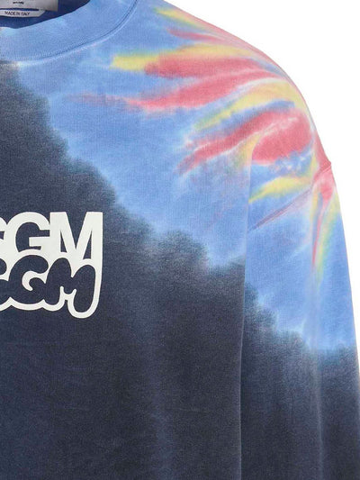 Msgm Sweater Double Logo Blue-Red-Yellow