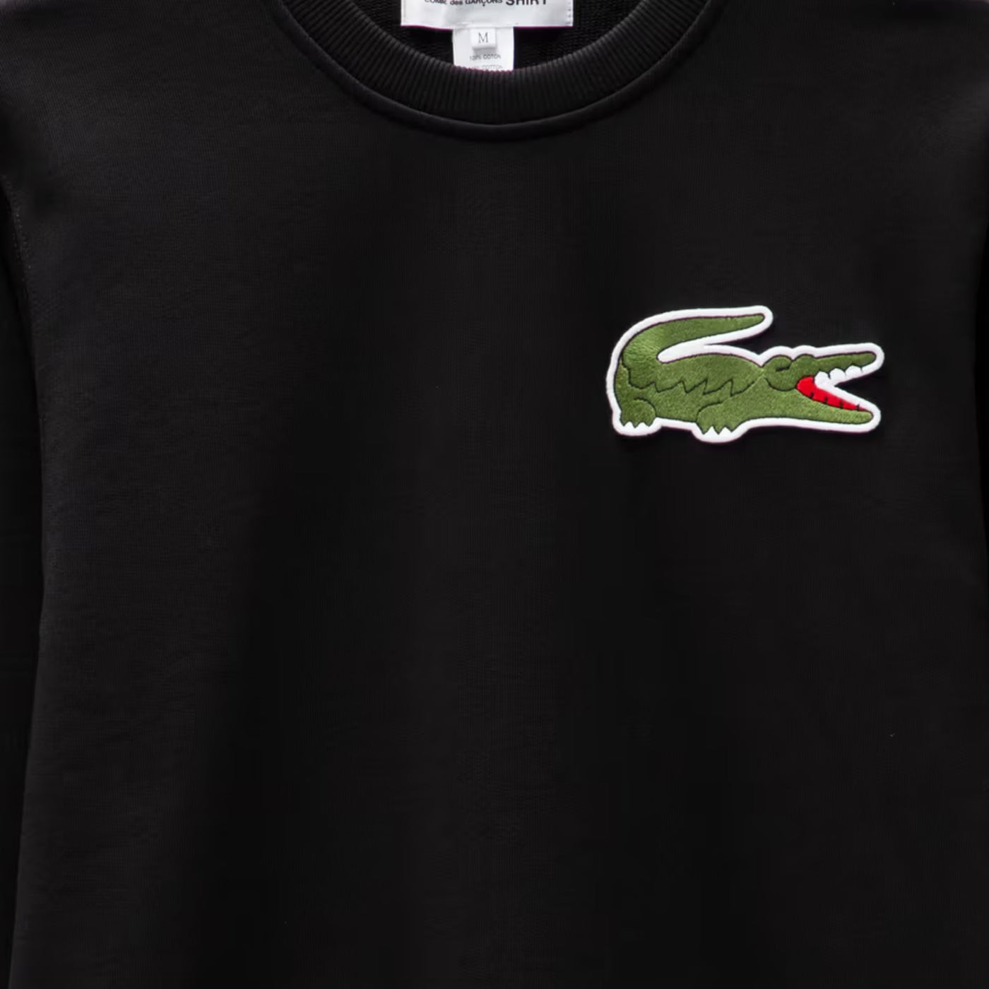 Comme Des Garcons Sweater X Lacoste Black